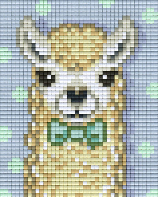White Alpaca One [1] Baseplate PixelHobby Mini-mosaic Art Kits